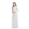 Women's Backless Lace Bridal Wedding Dresses with Long Sleeves PWD100