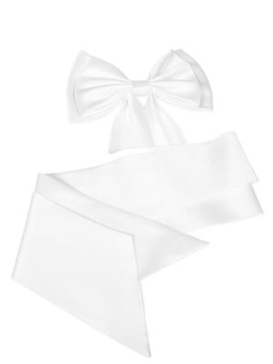 Bridesmaid Dresses Bow Belt Elegant Satin Bowknot Detachable Bridal Gown Accessory for Special Events