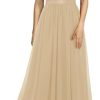 Women's V Neck Sleeveless Lace Bridesmaid Dress Wedding Party Gown