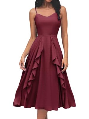 Women's Cocktail Tea Party Beach Dresses Formal Graduation Wedding Guest Chiffon Summer Evening Elegant Dress 2025