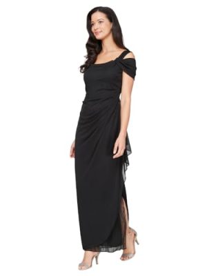 Women's Long Cold Shoulder Dress, Mother of The Bride