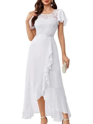 Formal Dresses for Women 2025 Wedding Guest with Slit Cocktail Elegant Lace Long Prom Dress