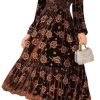 Womens Velvet Dresses Long Sleeve Cocktail Party Wedding Guest Dress
