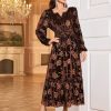 Womens Velvet Dresses Long Sleeve Cocktail Party Wedding Guest Dress